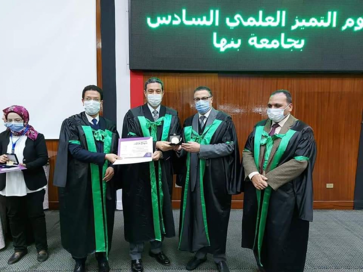 تكريم كلية الهندسة بشبرا في احتفالية الجامعة بيوم التميز العلمي